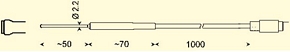 Greisinger GOF401Mini Temperatūras sensors